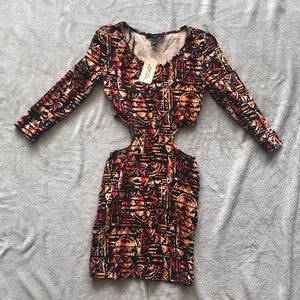 Forever 21 Cut Out Tribal Dress